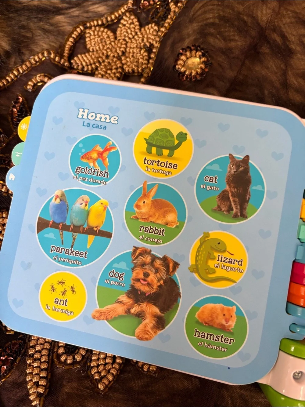 Leap Frog 100 Animals Book - Electronic Toy English/Spanish Learning Educational